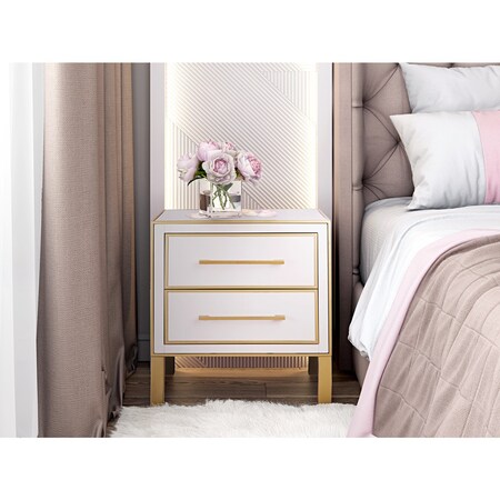 Tov Furniture Tov Furniture Emily Pink Lacquer Side Table TOV-OC4102